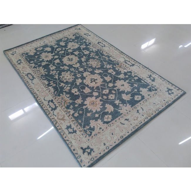 Best Quality Hand Knotted Woolen Carpet Attractive Floral Design Area Rugs Sets Latex Backing Minimum Order 1 Piece for Home Use